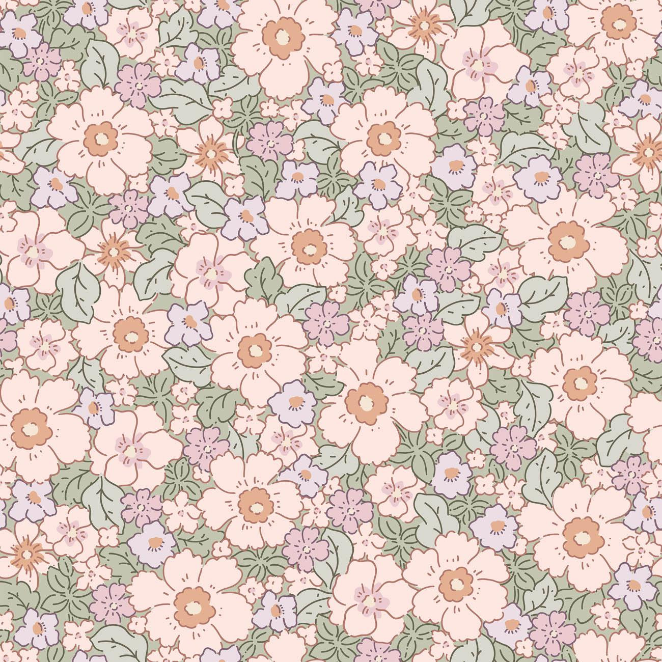 PASTEL FLOWERS PAT 2 - Viscose jersey