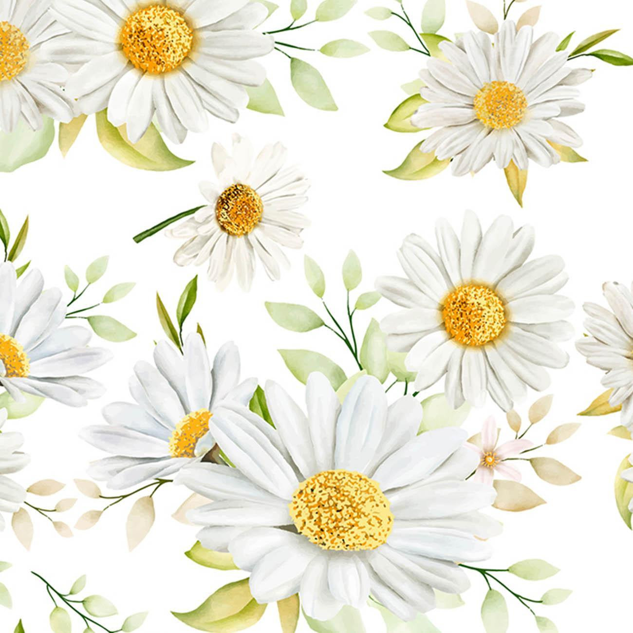 PASTEL DAISIES PAT. 1 - lycra 300g