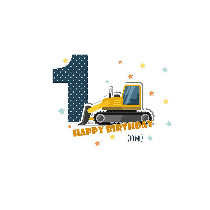 1ST BIRTHDAY / BULLDOZER  - panel