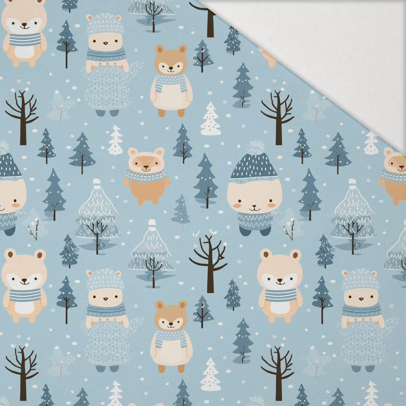 WATERCOLOR WINTER PAT. 2 - Hydrophobic brushed knit WATERCOLOR WINTER PAT. 2 - Hydrophobic brushed knit