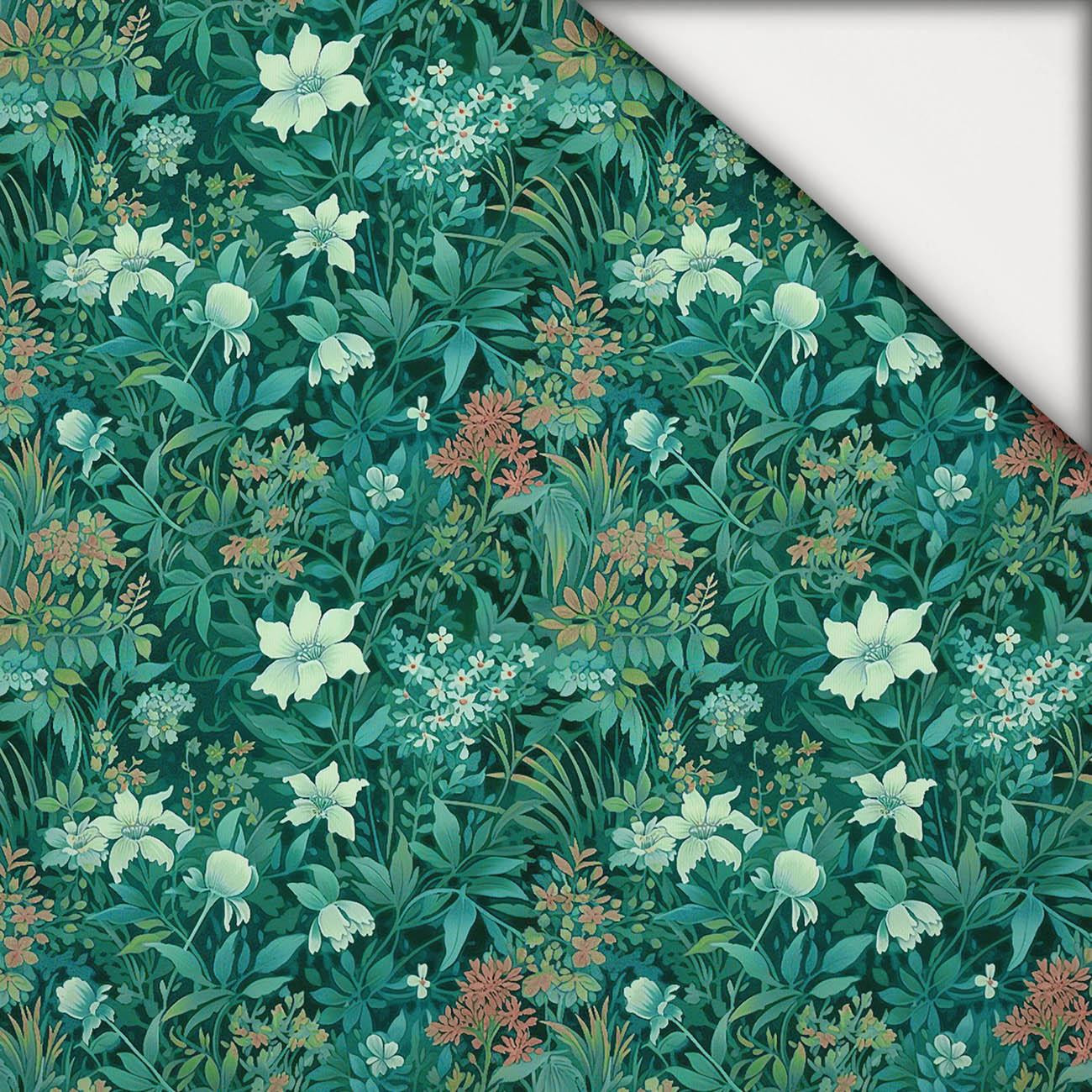 VERDIGRIS / FLOWERS - light brushed knitwear