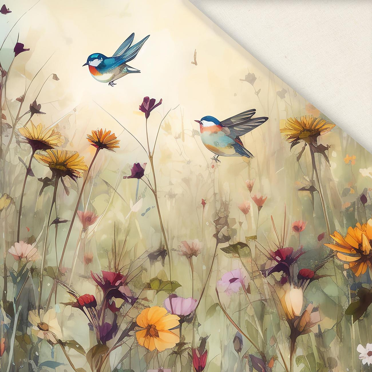 MAGIC MEADOW PAT. 11 - panel (40cm x 40cm) Linen 100%