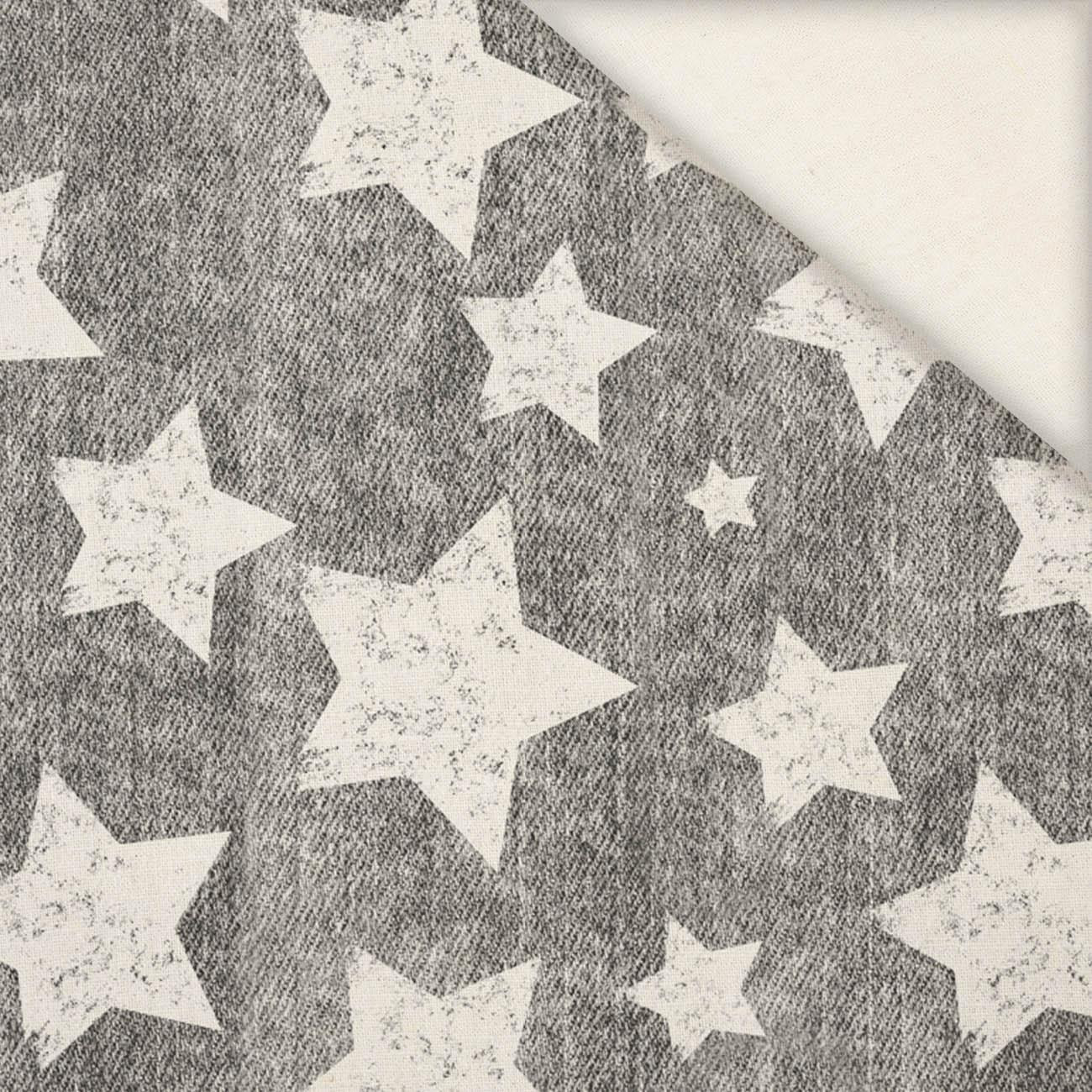 WHITE STARS / vinage look jeans (grey) - Linen 100%