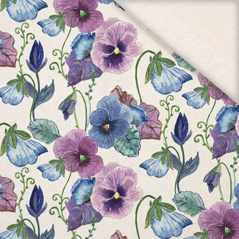 PANSIES (BLOOMING MEADOW) - Slub Weave