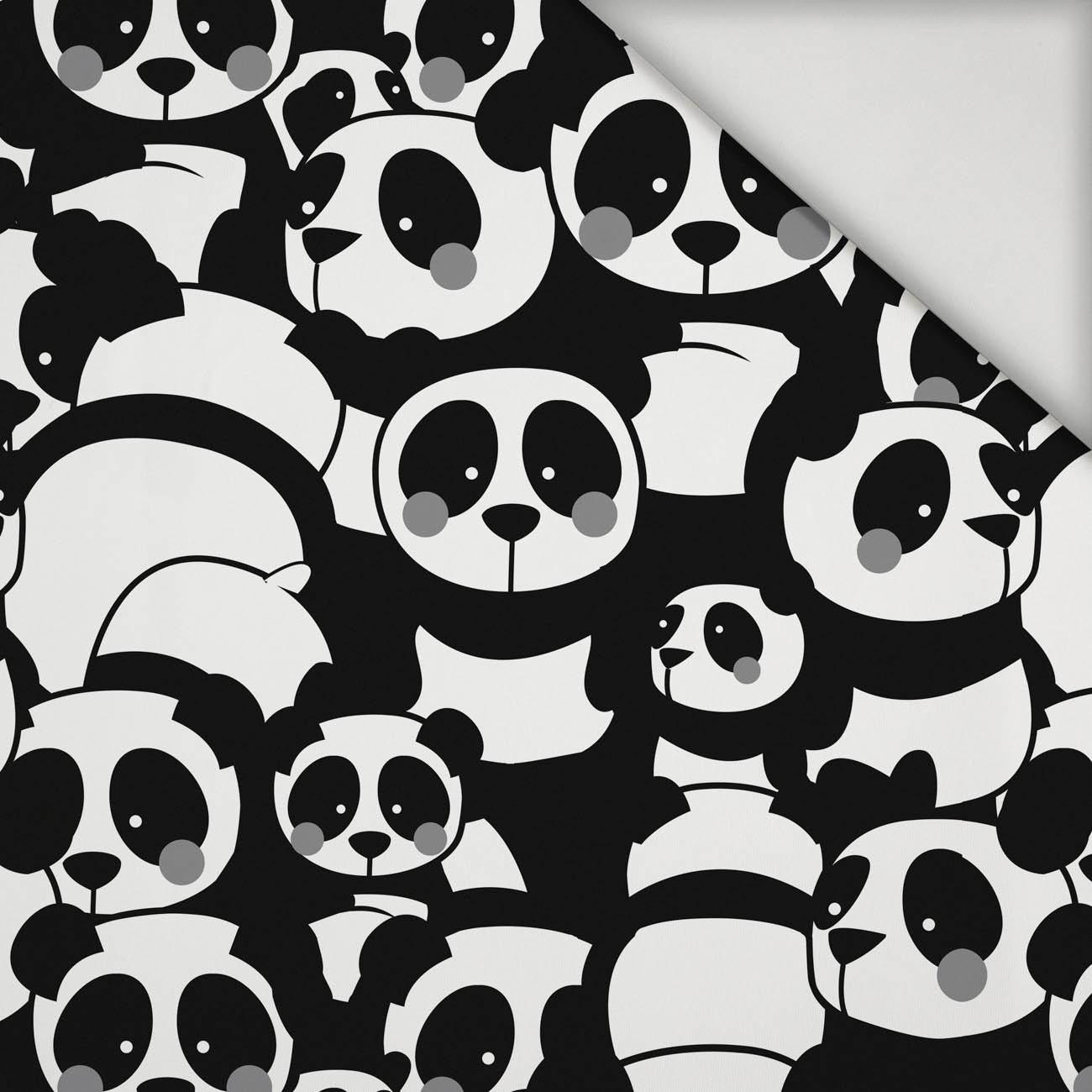 PANDAS / grey - lycra 300g
