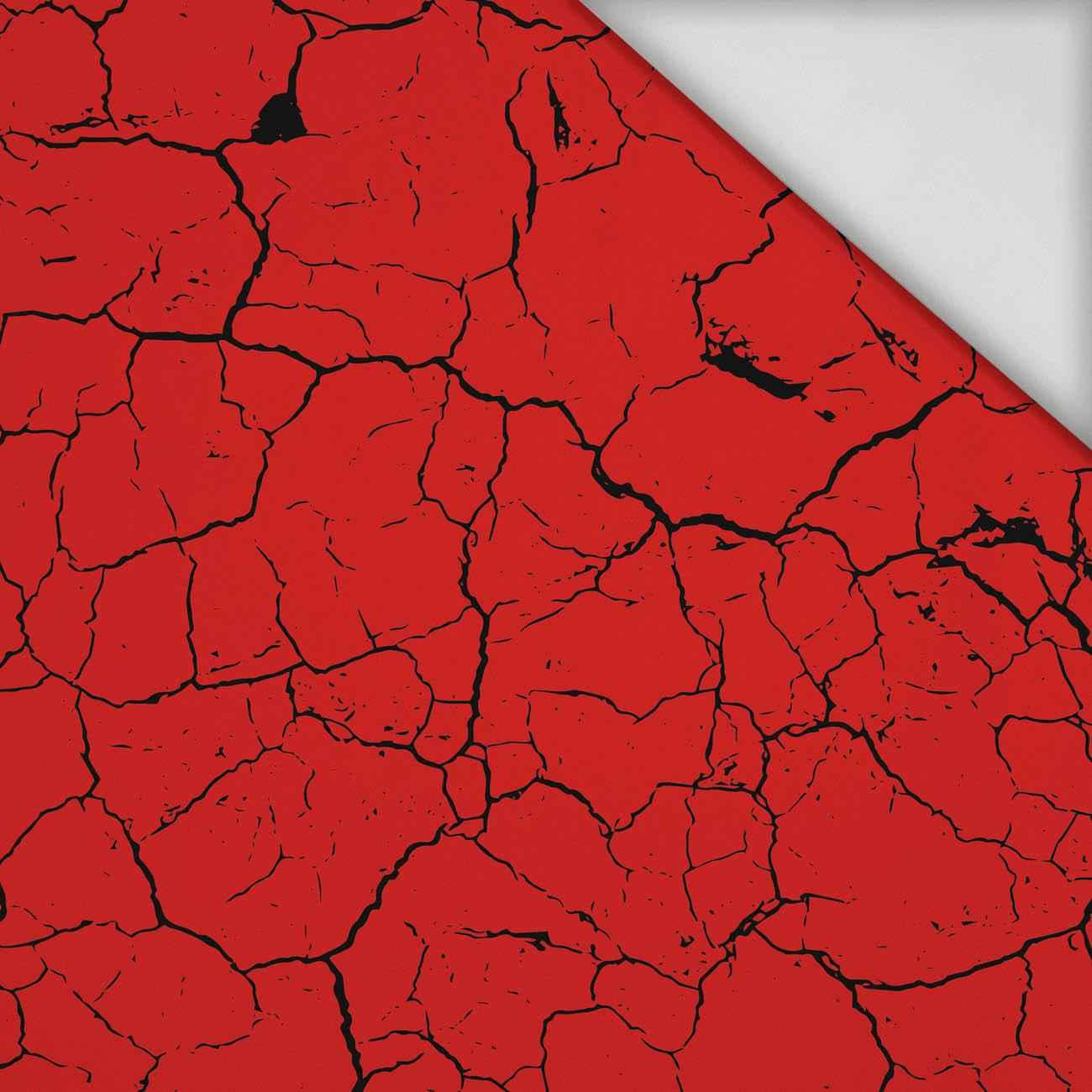 RED SCORCHED EARTH (black) - lycra 300g