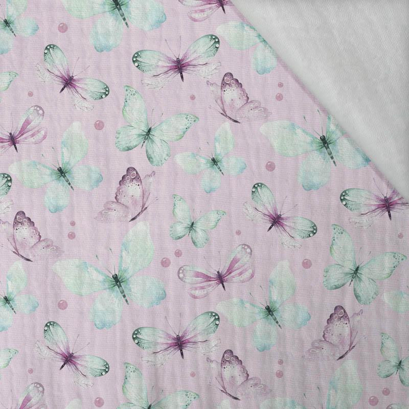 BUTTERFLIES PAT. 1 (WATER-COLOR BUTTERFLIES) - Cotton muslin
