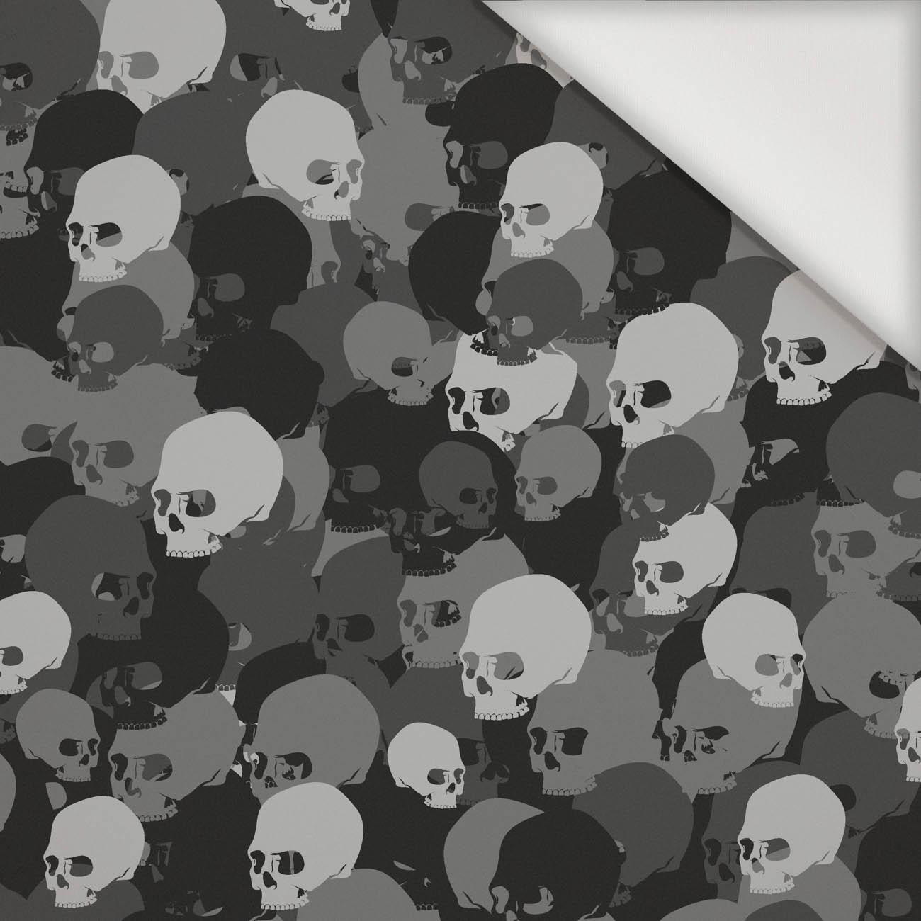CAMOUFLAGE SKULLS / gray - Nylon fabric Pumi