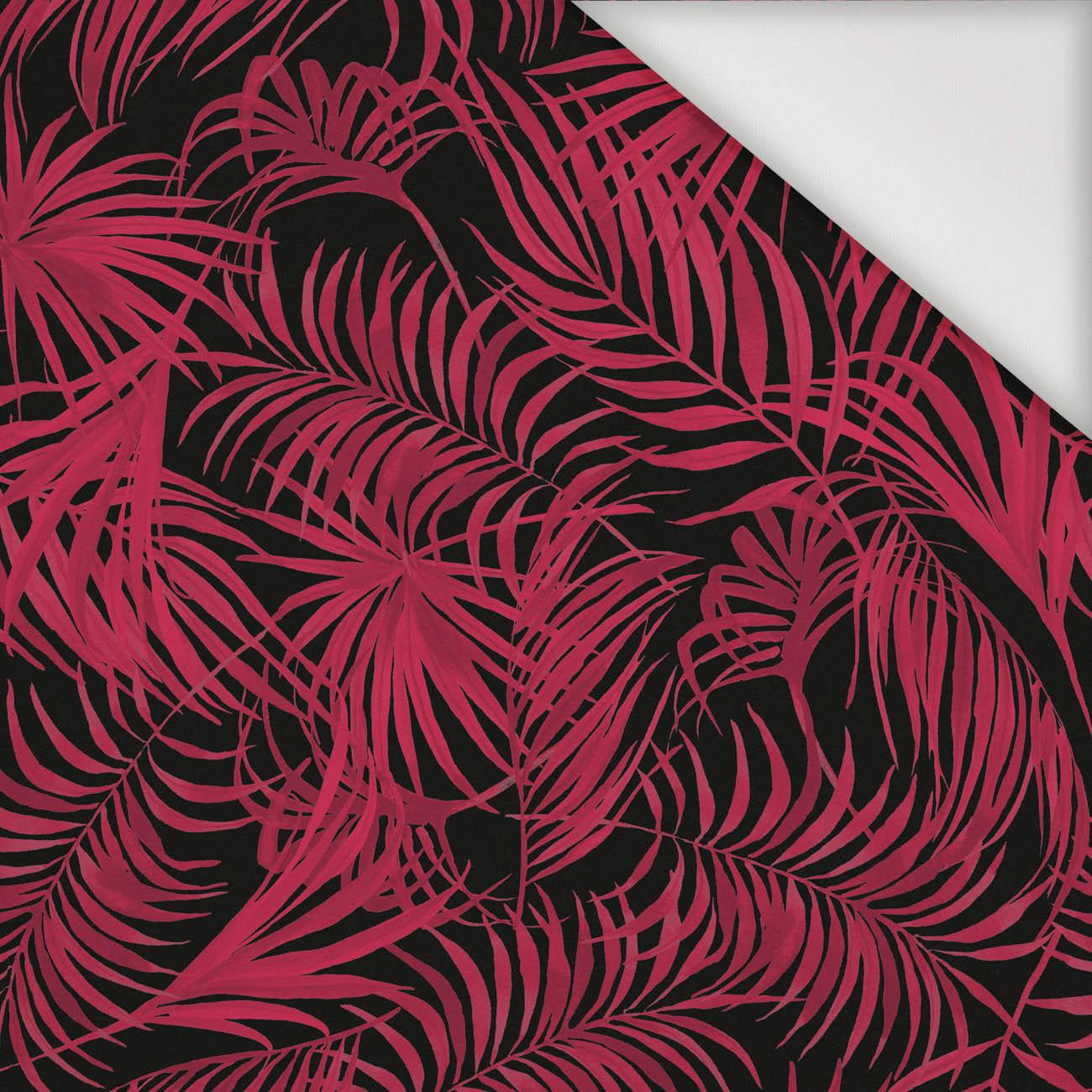 PALM LEAVES pat. 4 / viva magenta - Nylon fabric PUMI