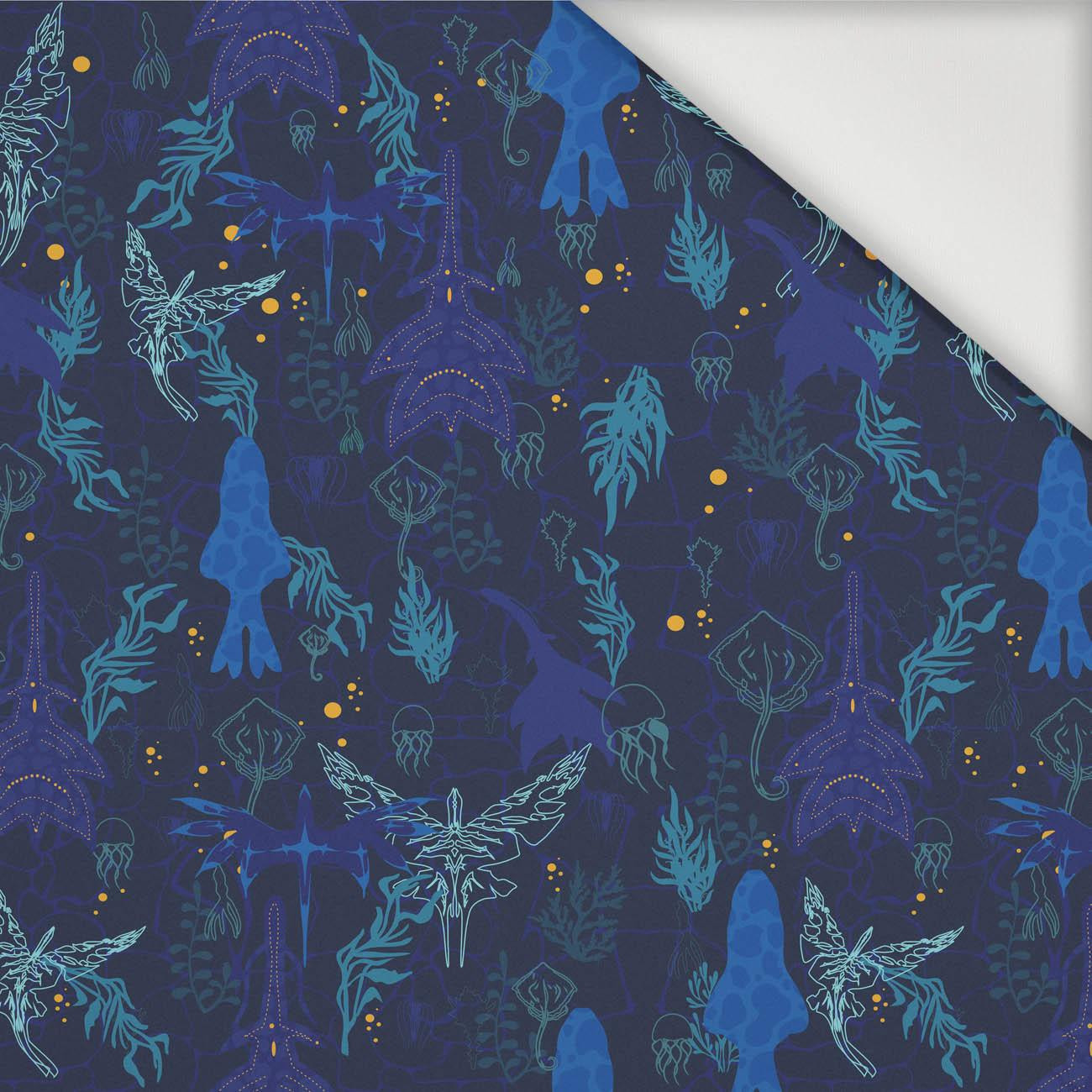 WATER WORLD / navy - Nylon fabric PUMI