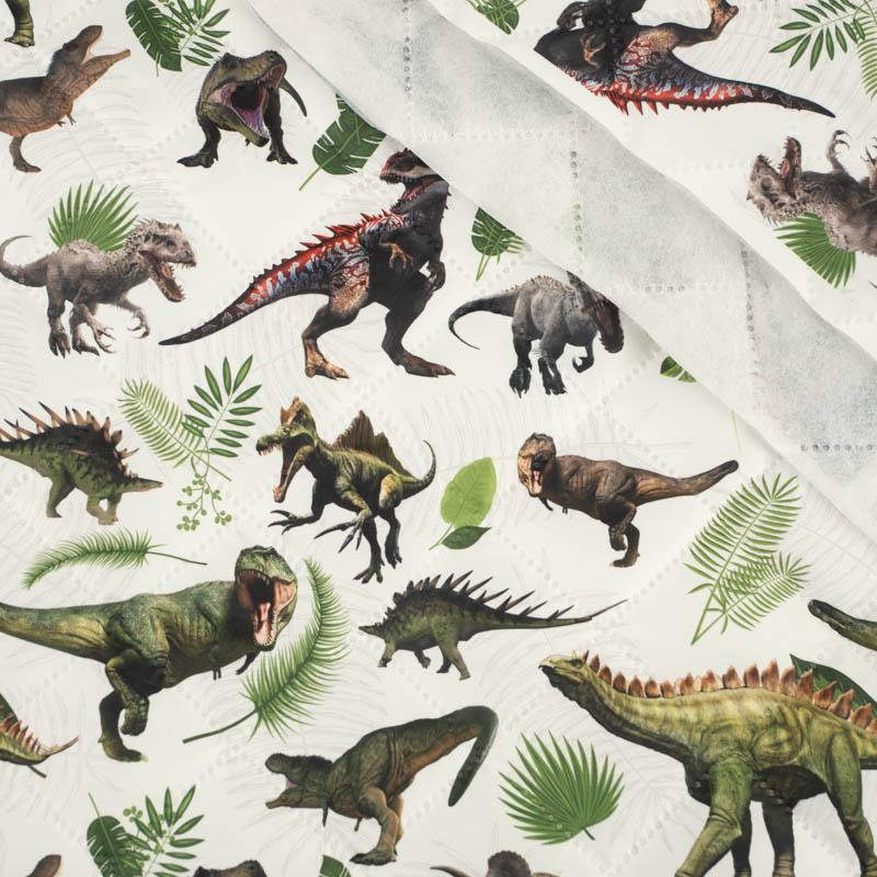 DINO PLANTS - Quilted nylon fabric 