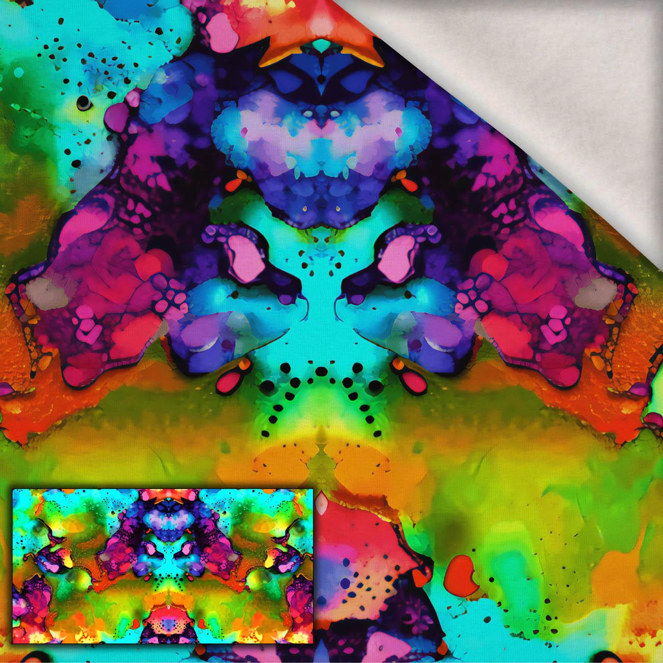 ABSTRACTION pat. 10 - panel (80cm x 155cm) brushed knitwear with elastane ITY