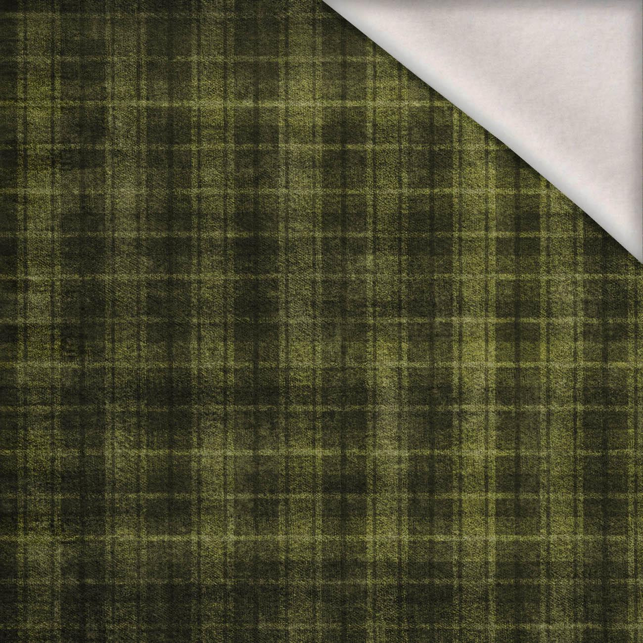 AUTUMN CHECK / green (AUTUMN COLORS) - brushed knitwear with elastane ITY AUTUMN CHECK / green (AUTUMN COLORS) - brushed knitwear with elastane ITY