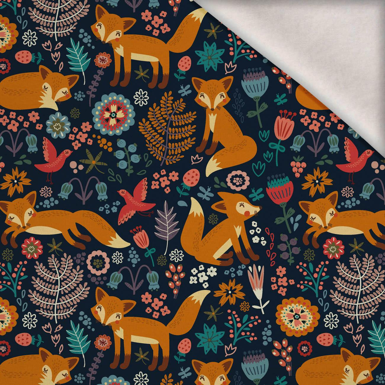 FOXES IN THE FORREST - brushed knitwear with elastane ITY FOXES IN THE FORREST - brushed knitwear with elastane ITY