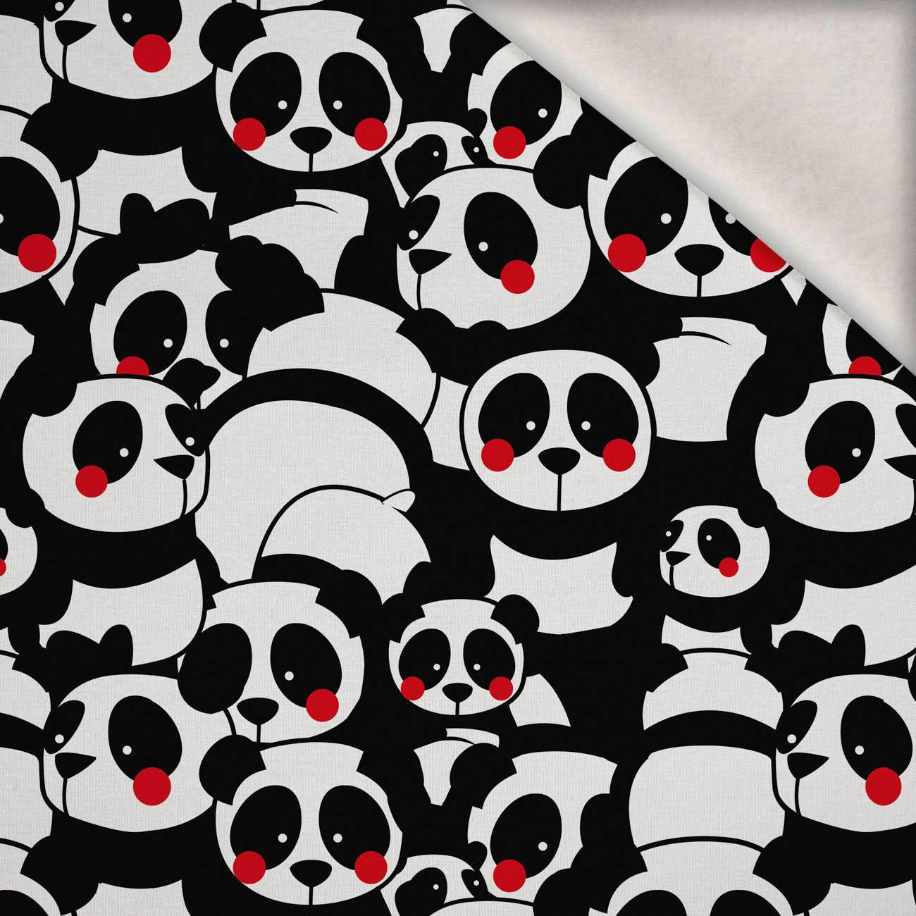 PANDAS / red - brushed knitwear with elastane ITY PANDAS / red - brushed knitwear with elastane ITY