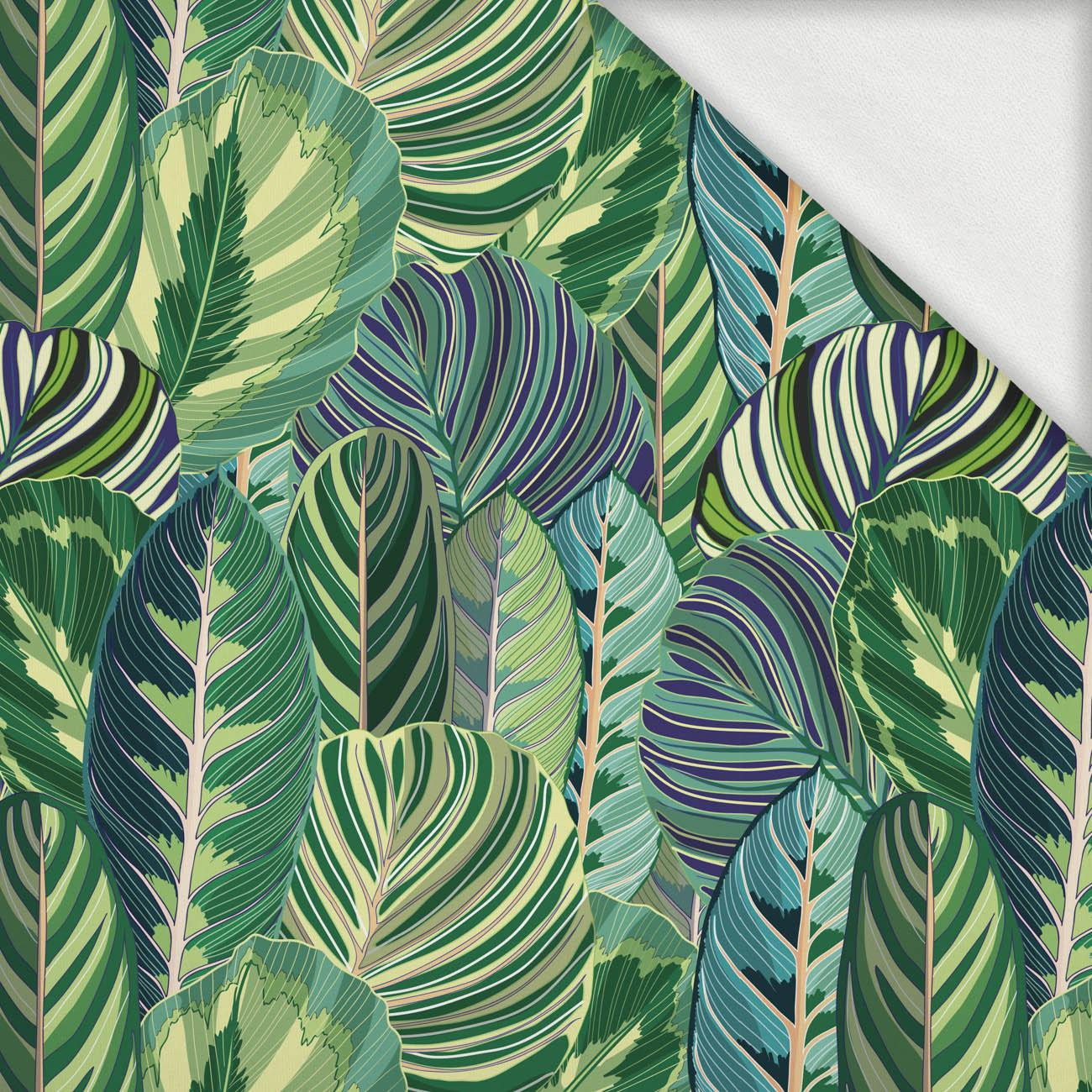 GREEN JUNGLE pat. 1 (VINTAGE) - looped knit fabric