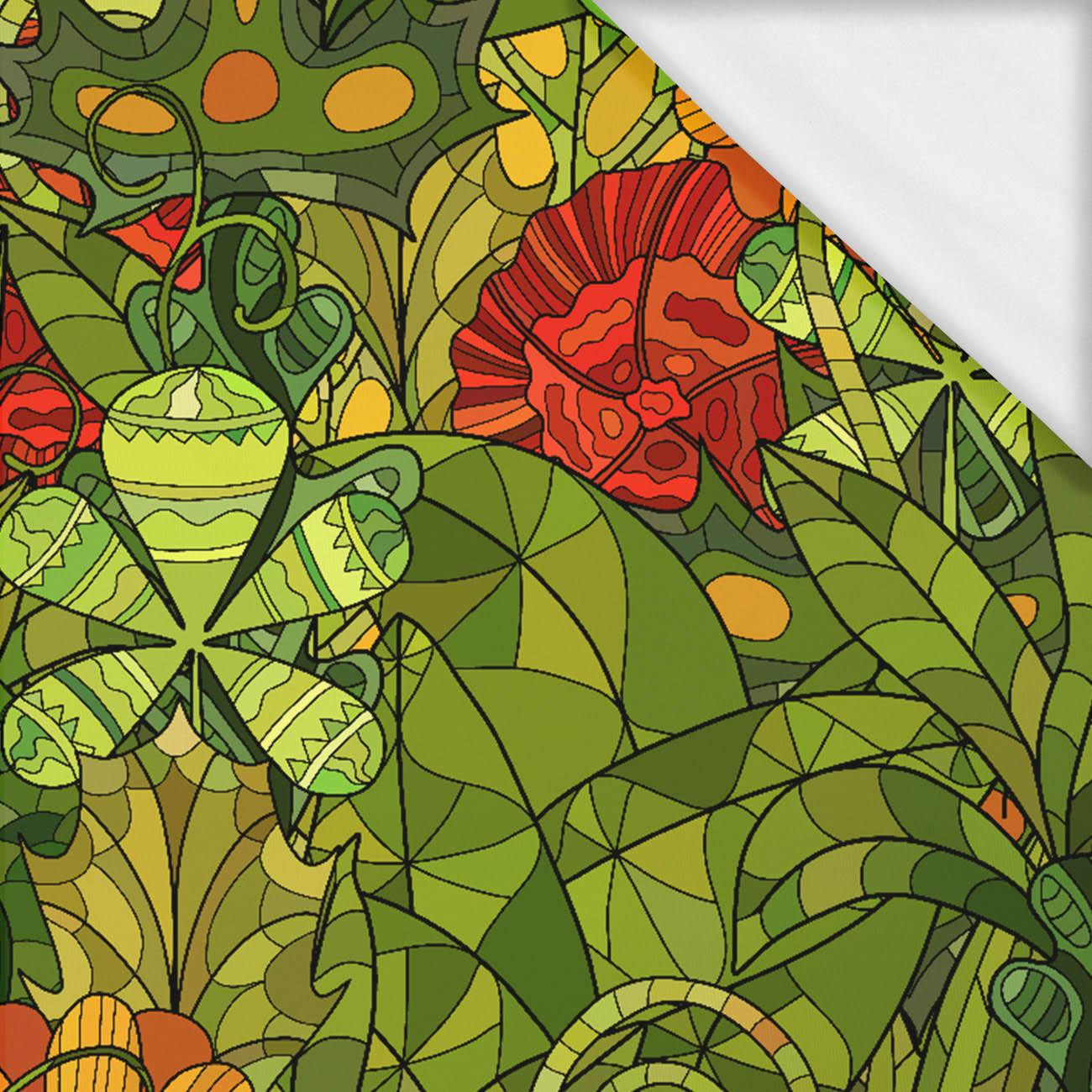 FLOWER JUNGLE- single jersey with elastane ITY