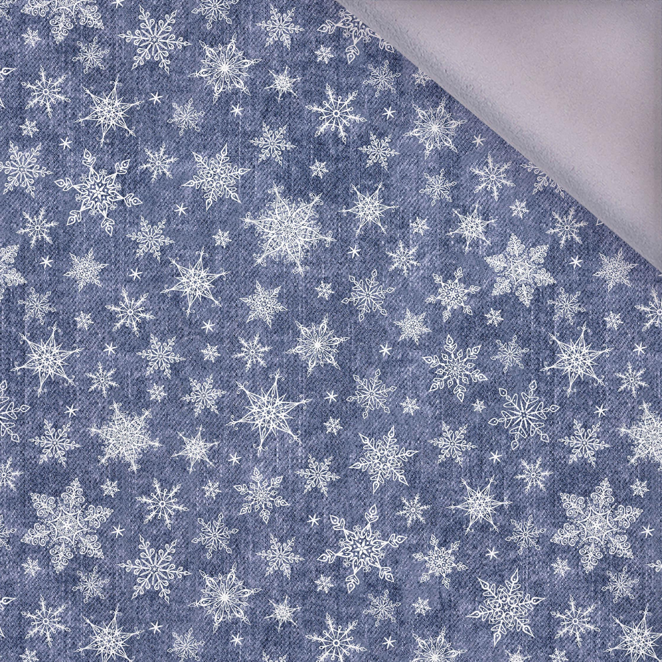 SNOWFLAKES PAT. 2 / ACID WASH DARK BLUE - softshell