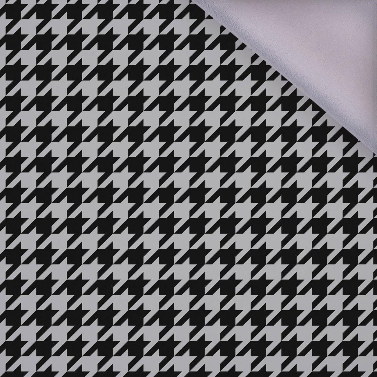 BLACK HOUNDSTOOTH / grey - softshell