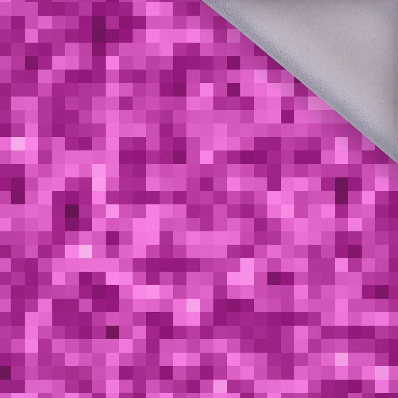 PIXELS pat. 2 / fuchsia - softshell