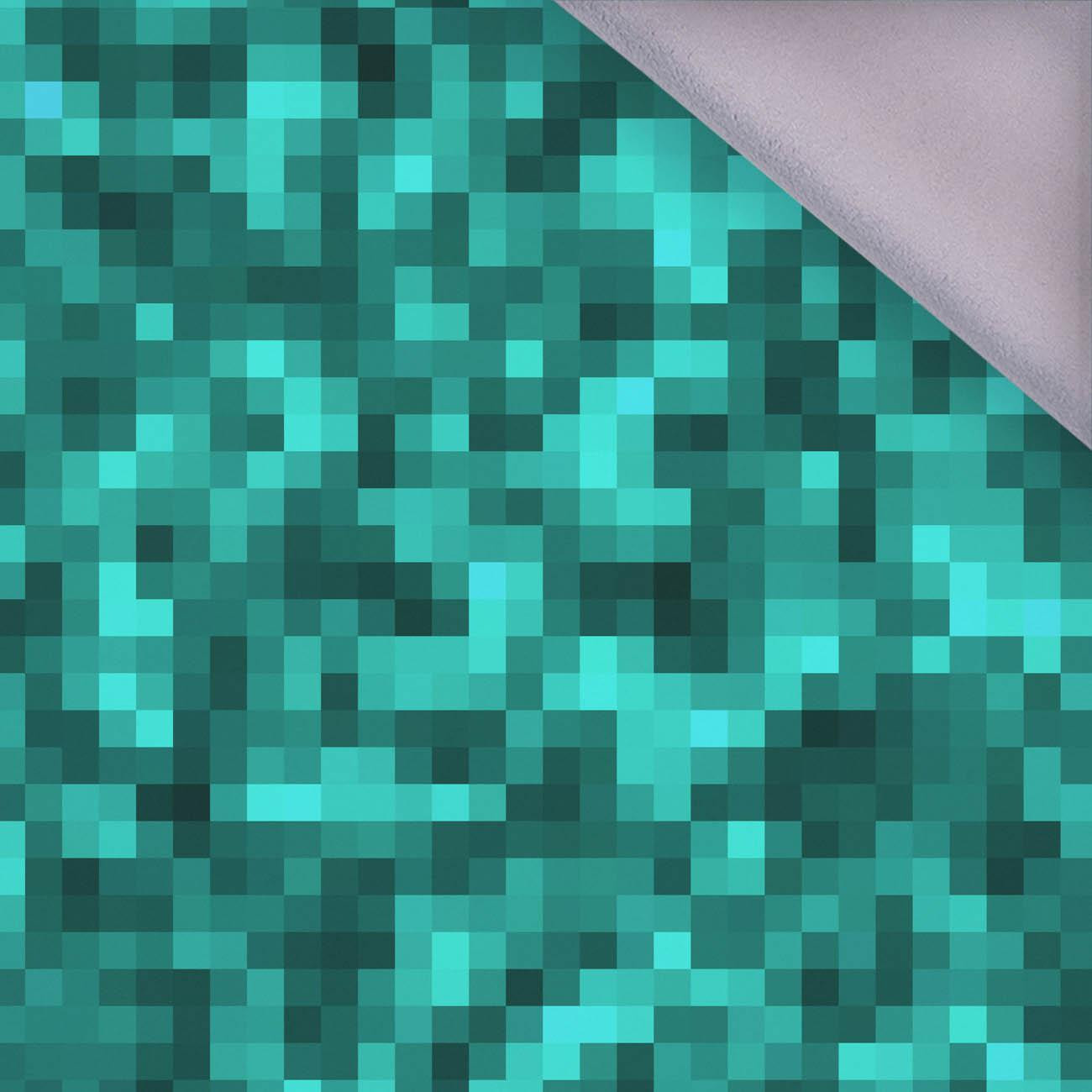 PIXELS pat. 2 / sea blue - softshell