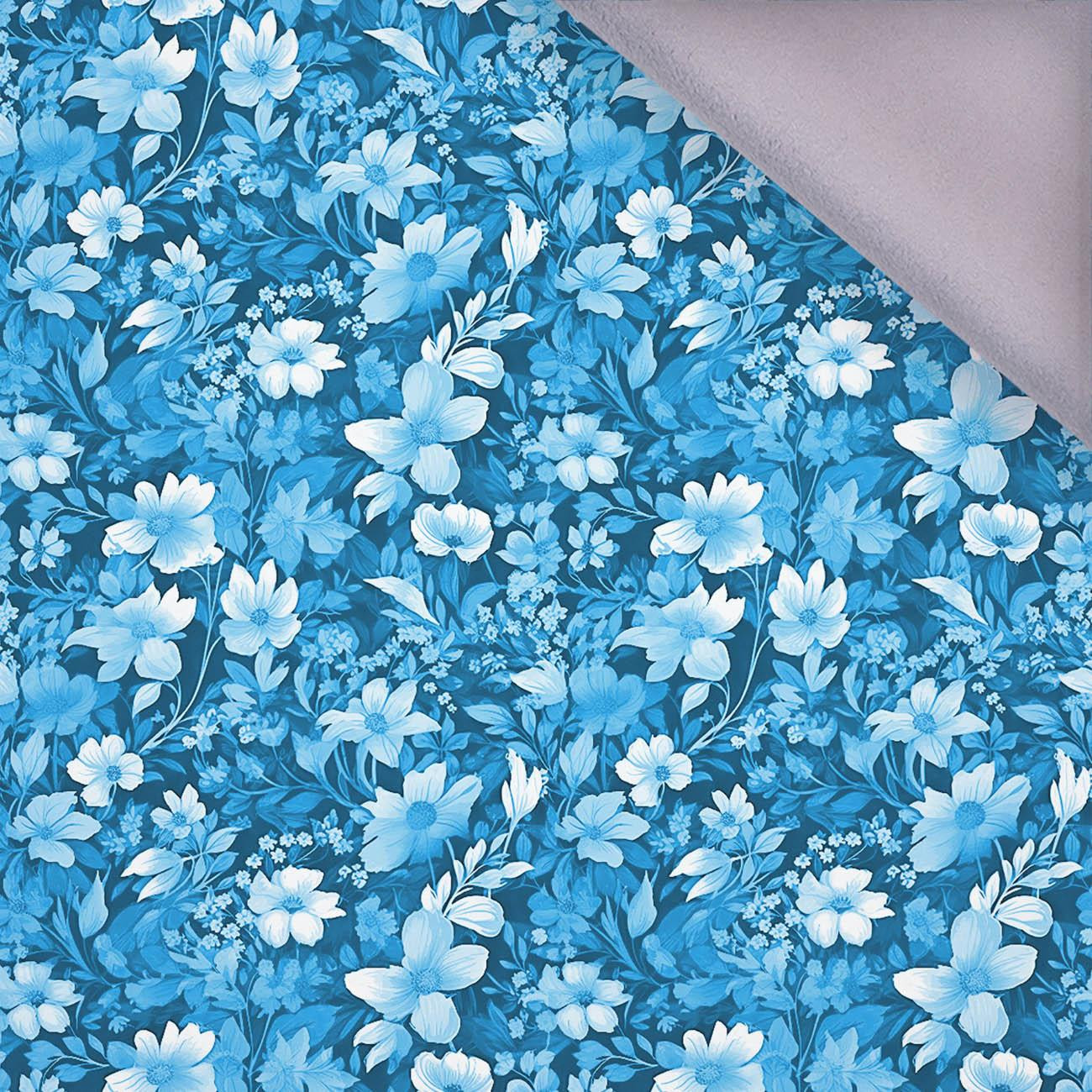 TRANQUIL BLUE / FLOWERS - softshell