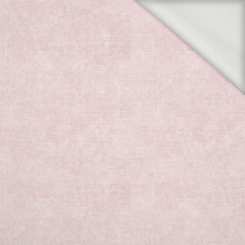ACID WASH / PALE PINK - looped knit fabric