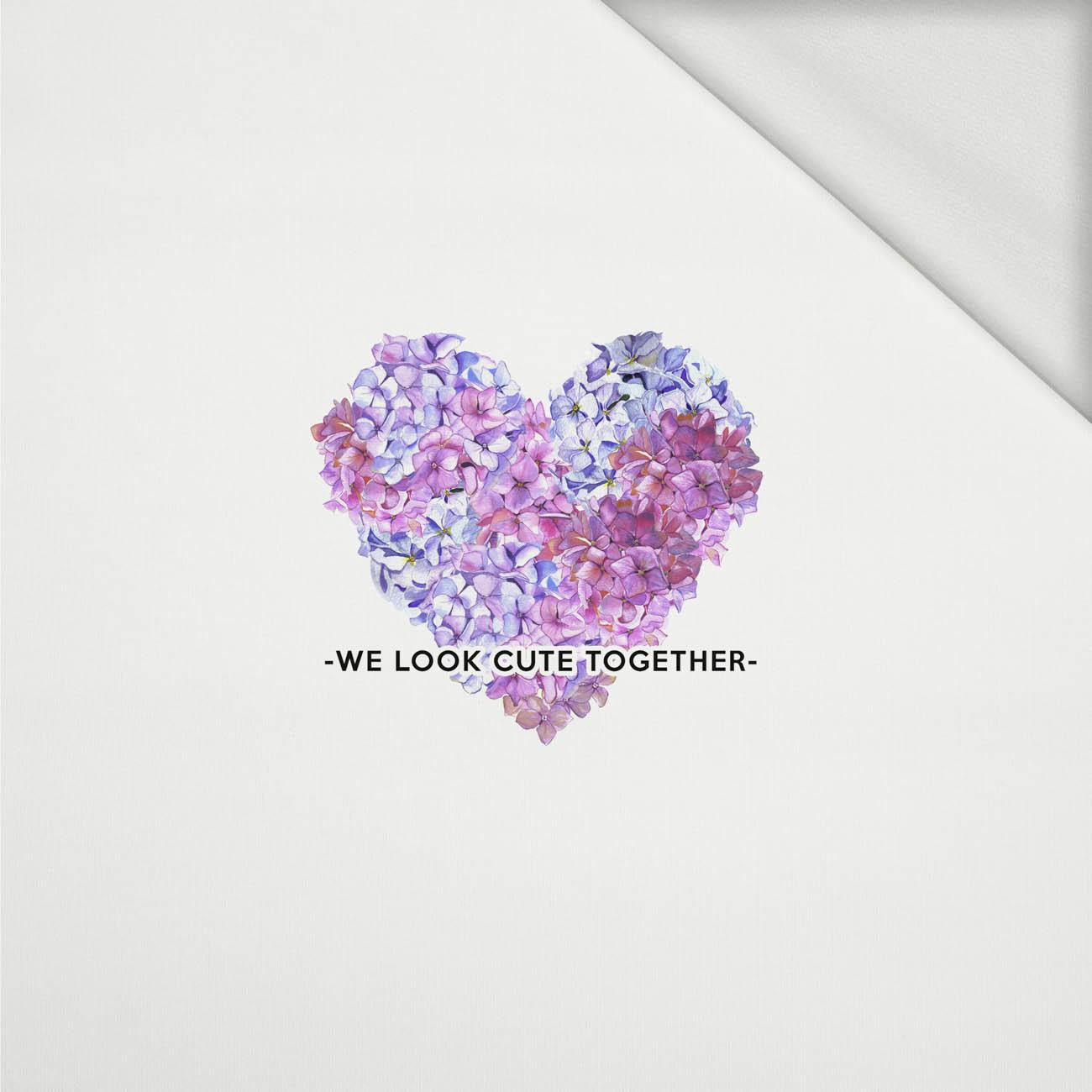 WE LOOK CUTE TOGETHER - panel (60cm x 50cm) looped knit 