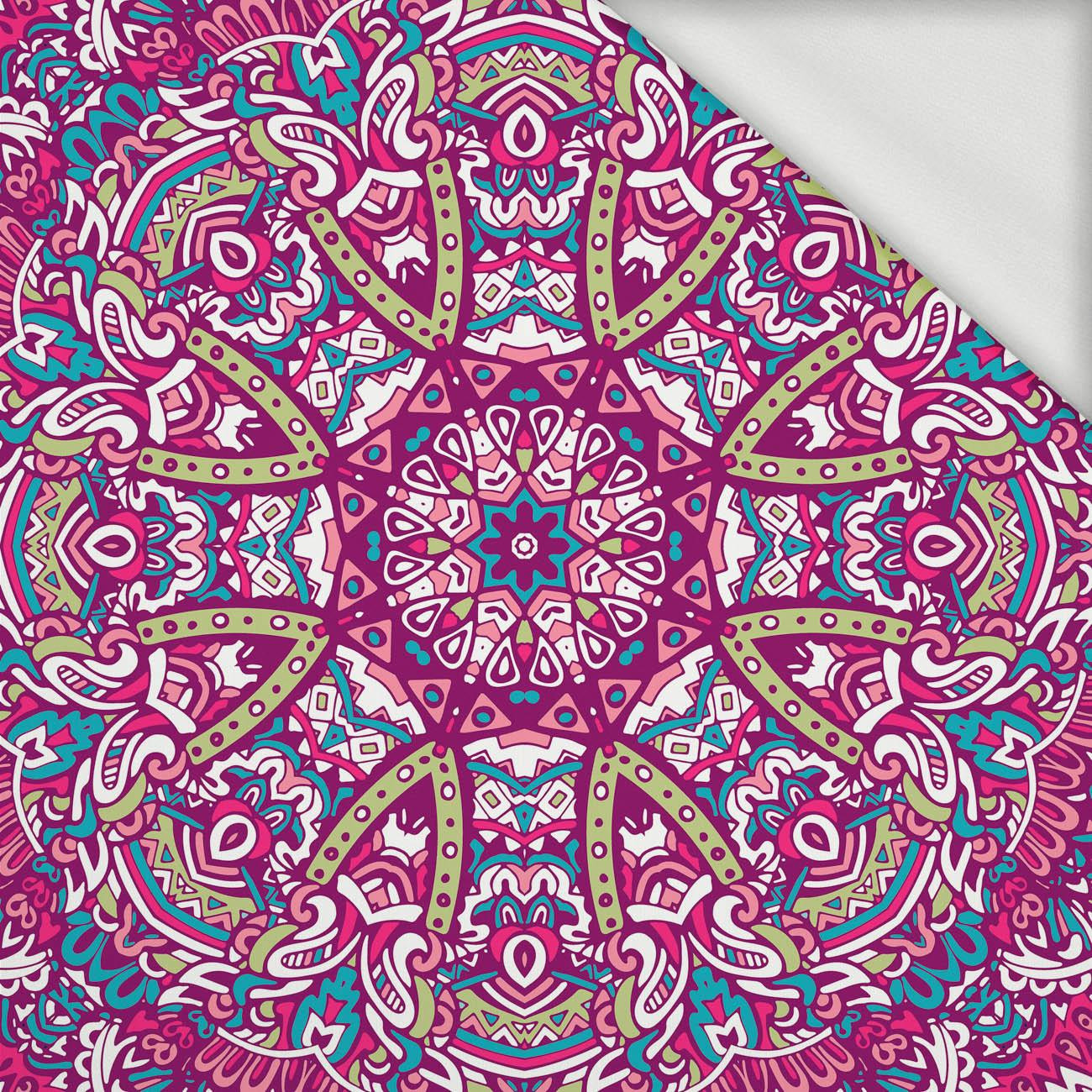 COLORFUL MANDALA pat. 3 - looped knit fabric