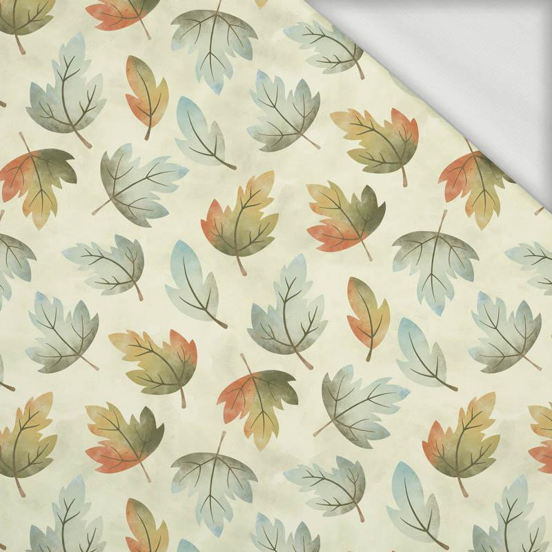OAK LEAVES (AUTUMN GIRL) - looped knit fabric