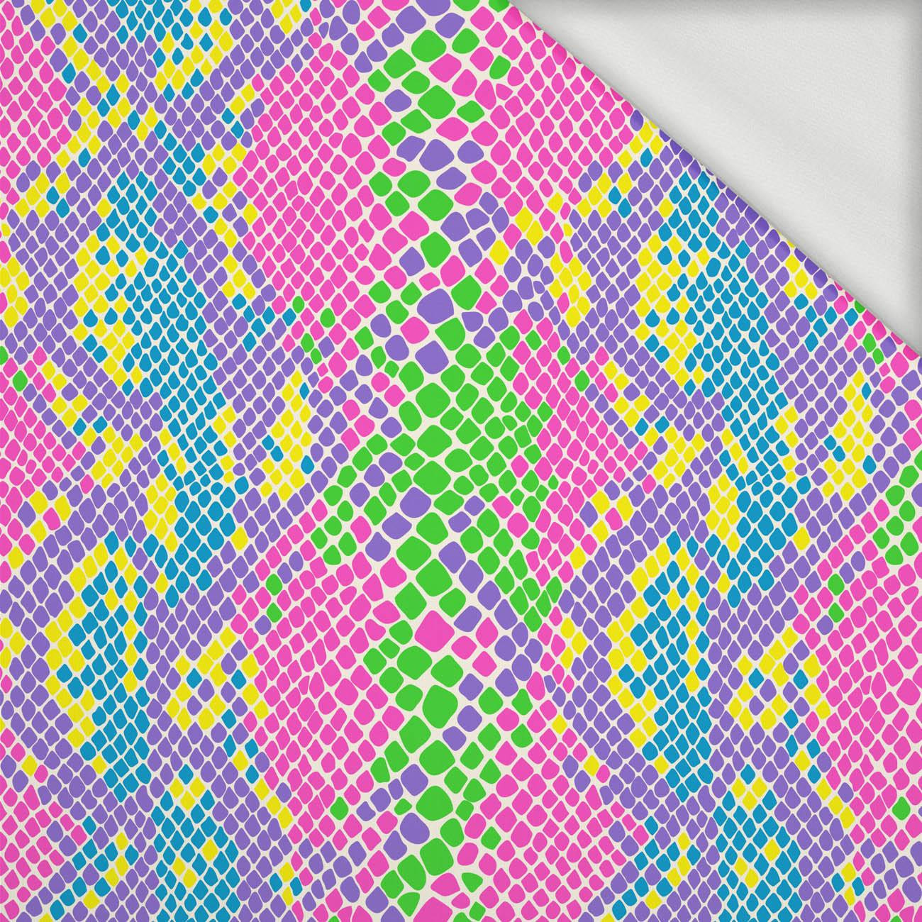 NEON SNAKE'S SKIN PAT.1  - looped knit fabric