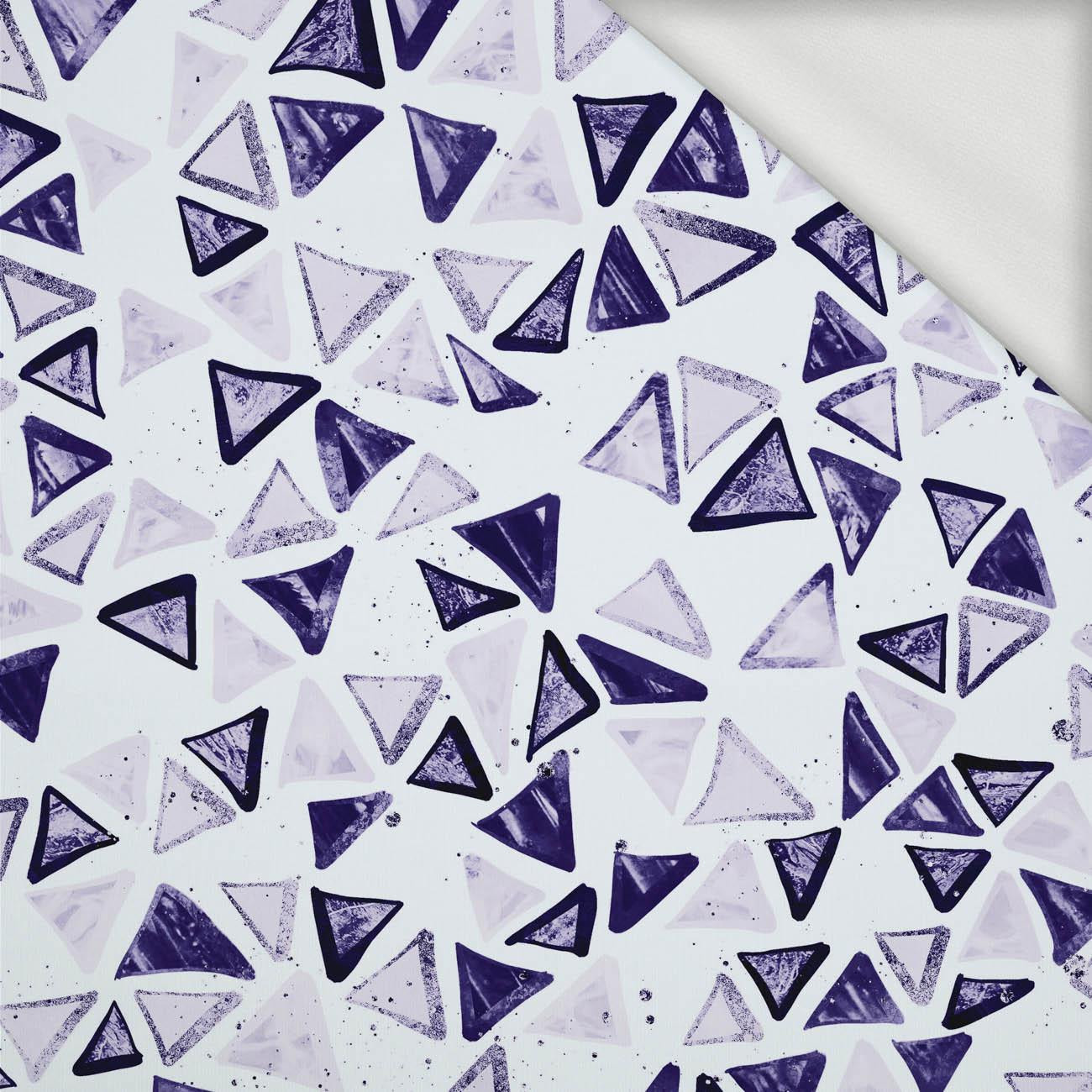 TROPICAL TRIANGLES no. 2 (Very Peri) - looped knit fabric