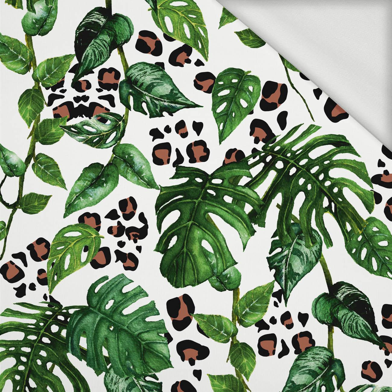 IN THE JUNGLE - looped knit fabric