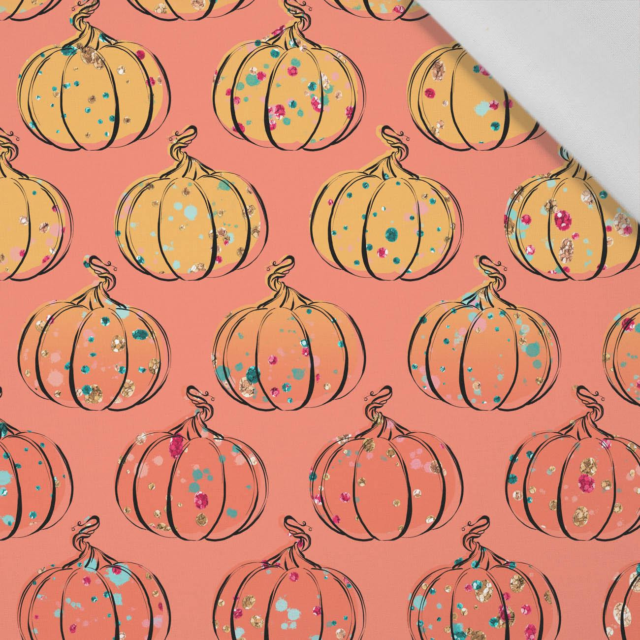 GLITTER PUMPKINS (GLITTER AUTUMN) - Cotton woven fabric