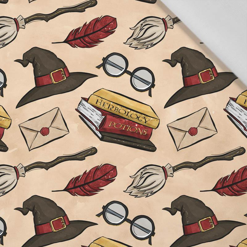 MAGIC MIX PAT. 1 (MAGIC SCHOOL) / beige - Cotton woven fabric