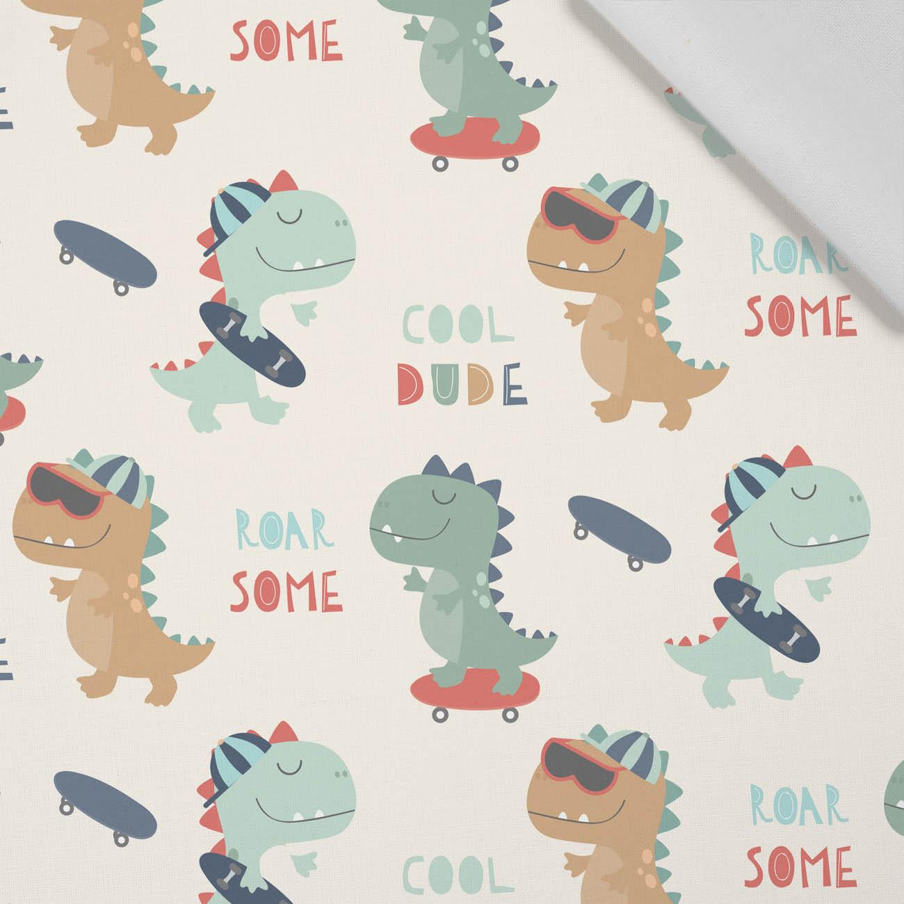 DINO SKATER - Cotton woven fabric