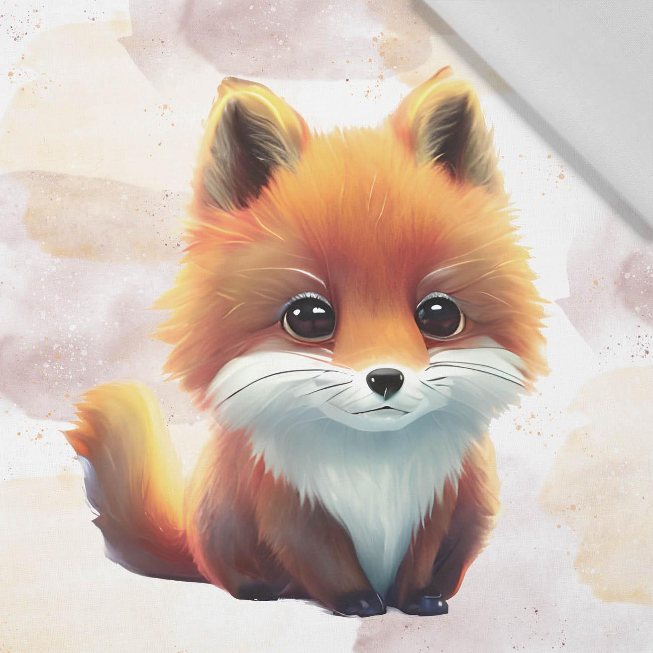 BABY FOX - panel (75cm x 80cm) Cotton woven fabric