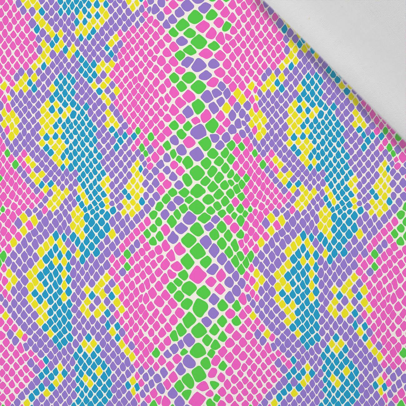 NEON SNAKE'S SKIN PAT.1  - Cotton woven fabric