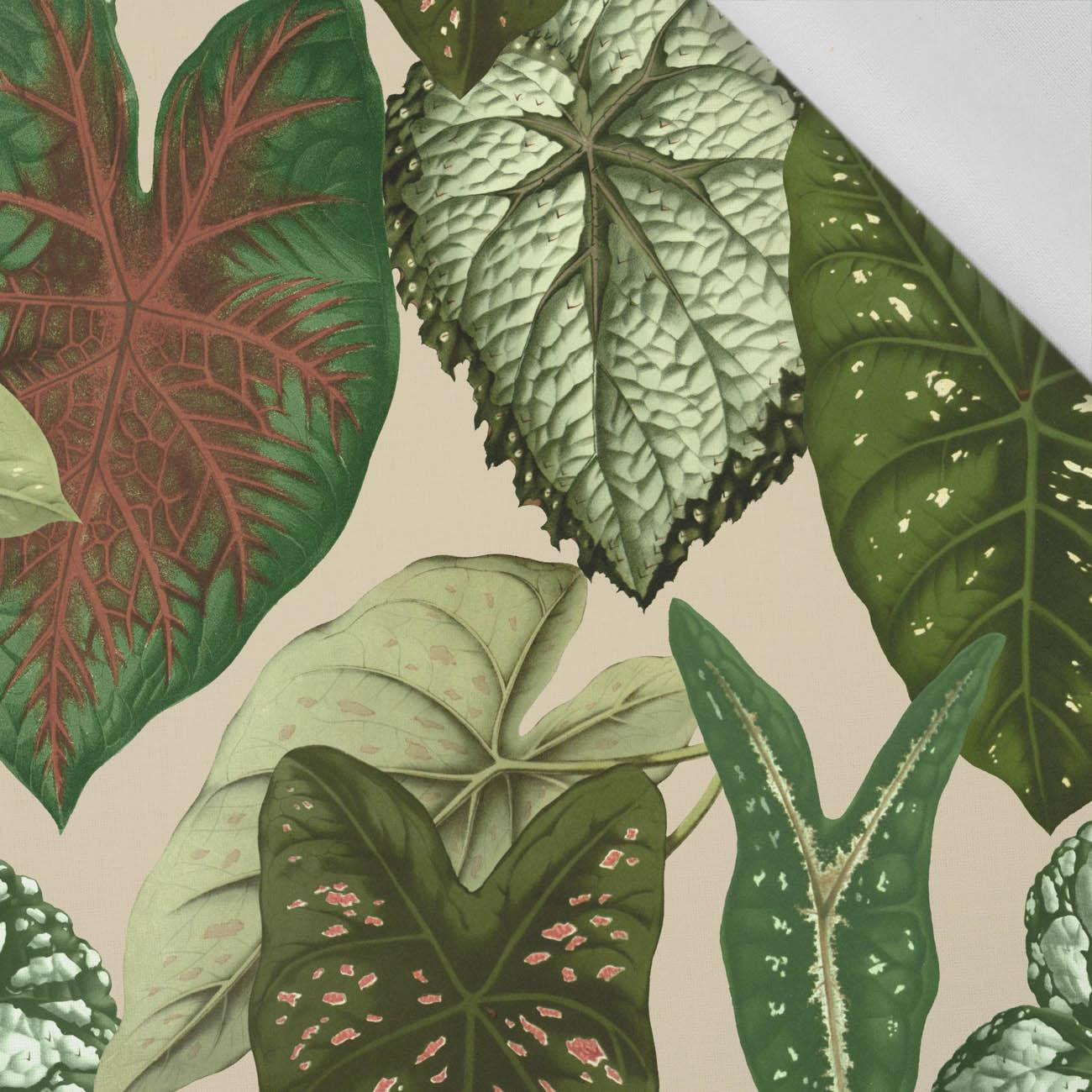 PARADISE LEAVES pat. 1 (SAFARI) - Cotton woven fabric