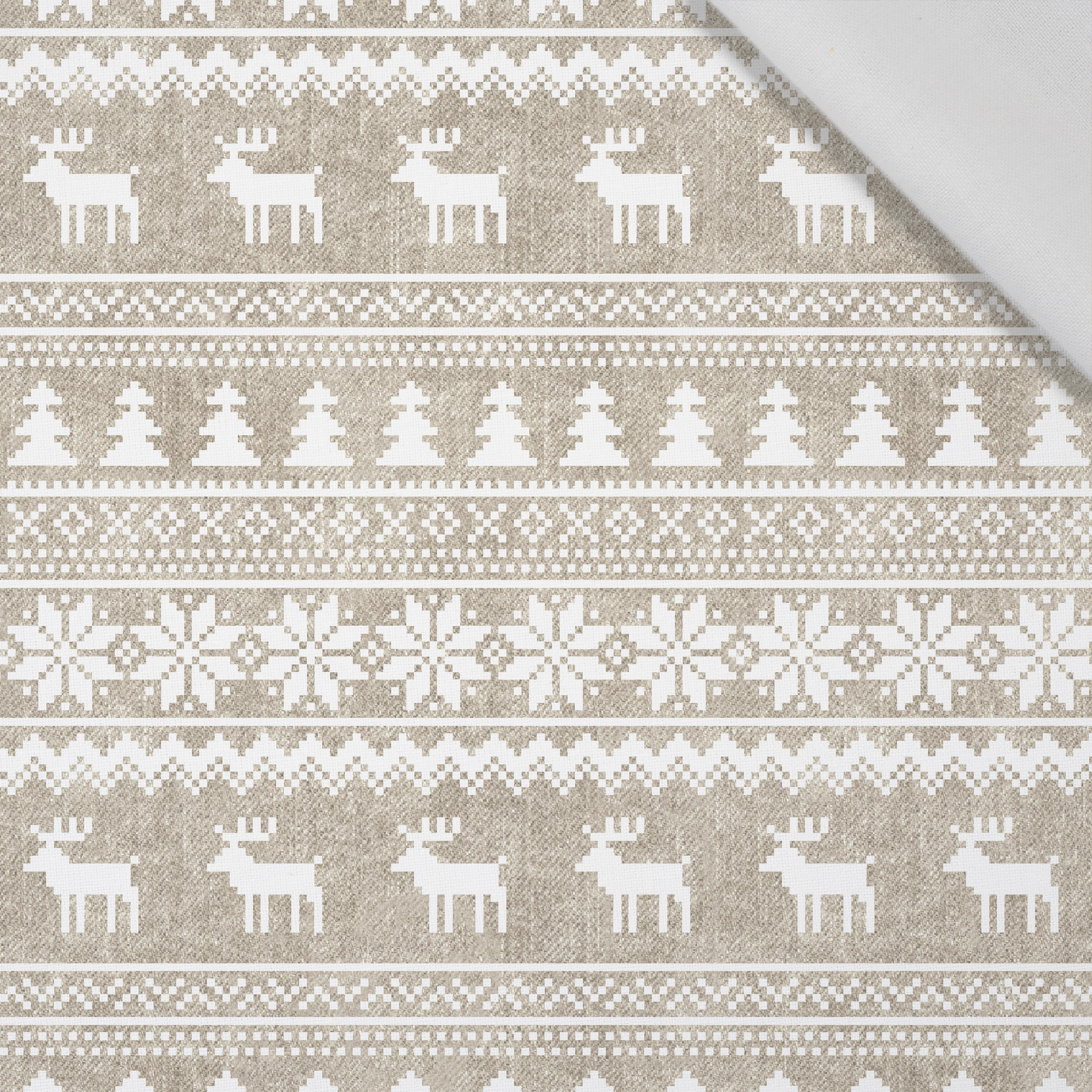 REINDEERS PAT. 2 / ACID WASH BEIGE - Cotton woven fabric