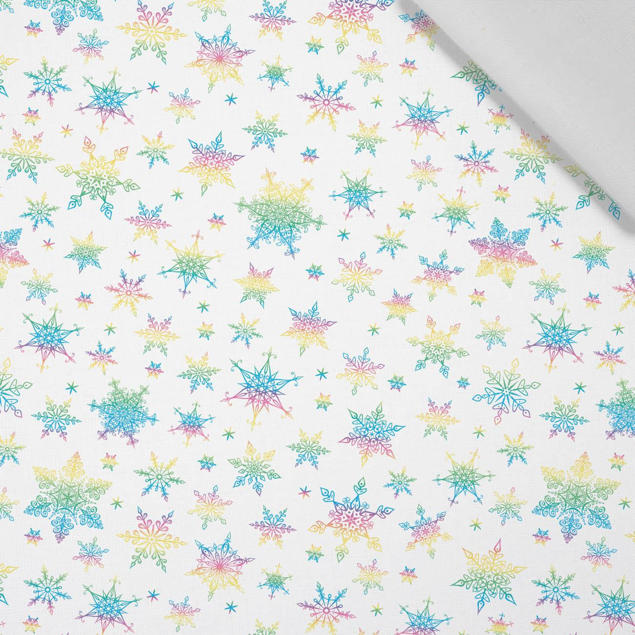 RAINBOW SNOWFLAKES  - Cotton woven fabric