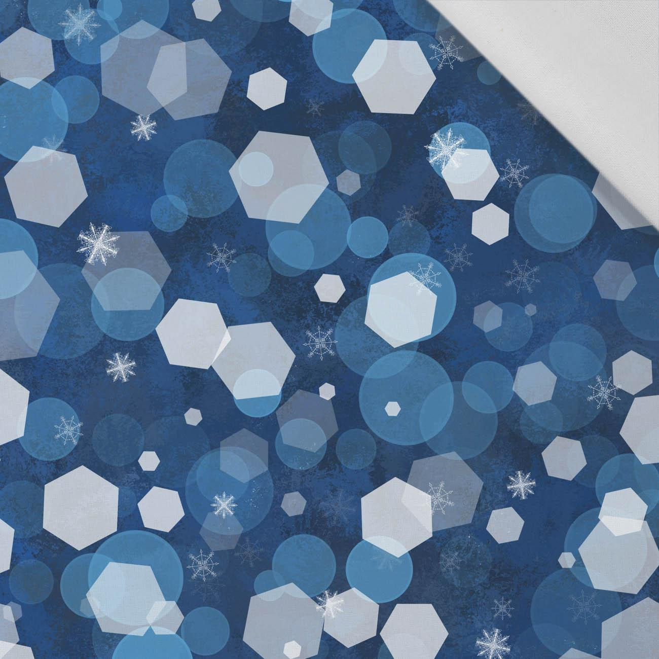 WINTER HEXAGON (WINTER IS COMING) - Cotton woven fabric