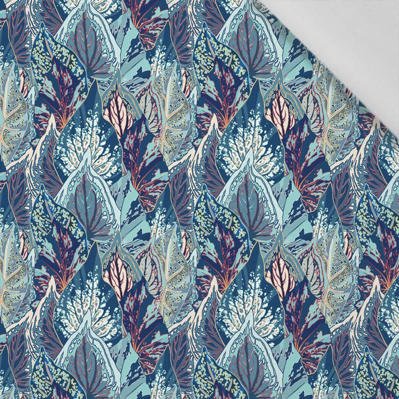 BLUE LEAVES (VINTAGE) - Cotton woven fabric