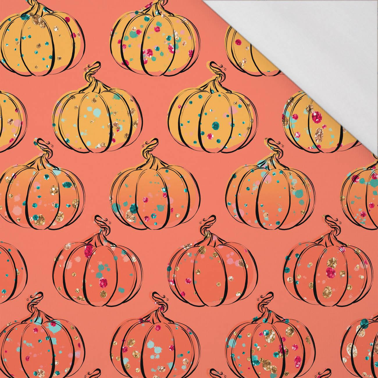 GLITTER PUMPKINS (GLITTER AUTUMN) - single jersey with elastane 