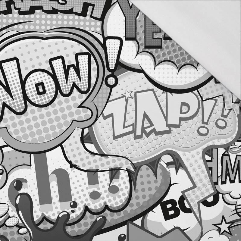 COMICS (black-white) - single jersey with elastane TE210