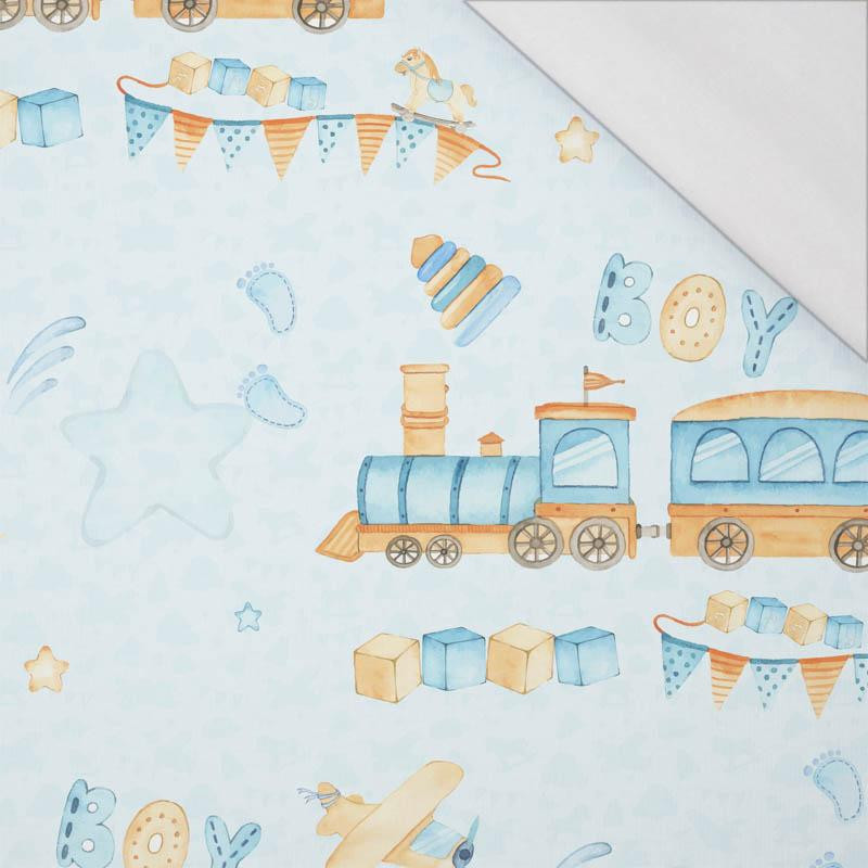 LOCOMOTIVES / boy (CHILDREN'S TOYS) - single jersey with elastane 