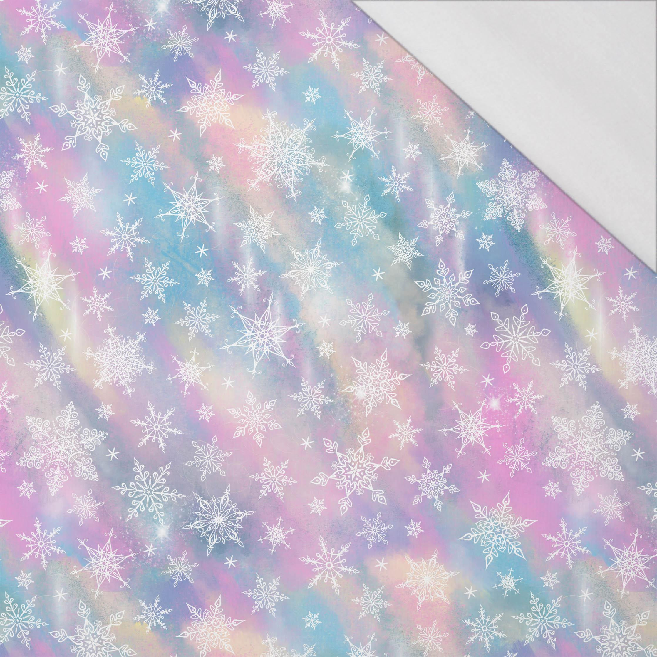 SNOWFLAKES PAT. 2 / RAINBOW OCEAN pat. 3 - single jersey with elastane 