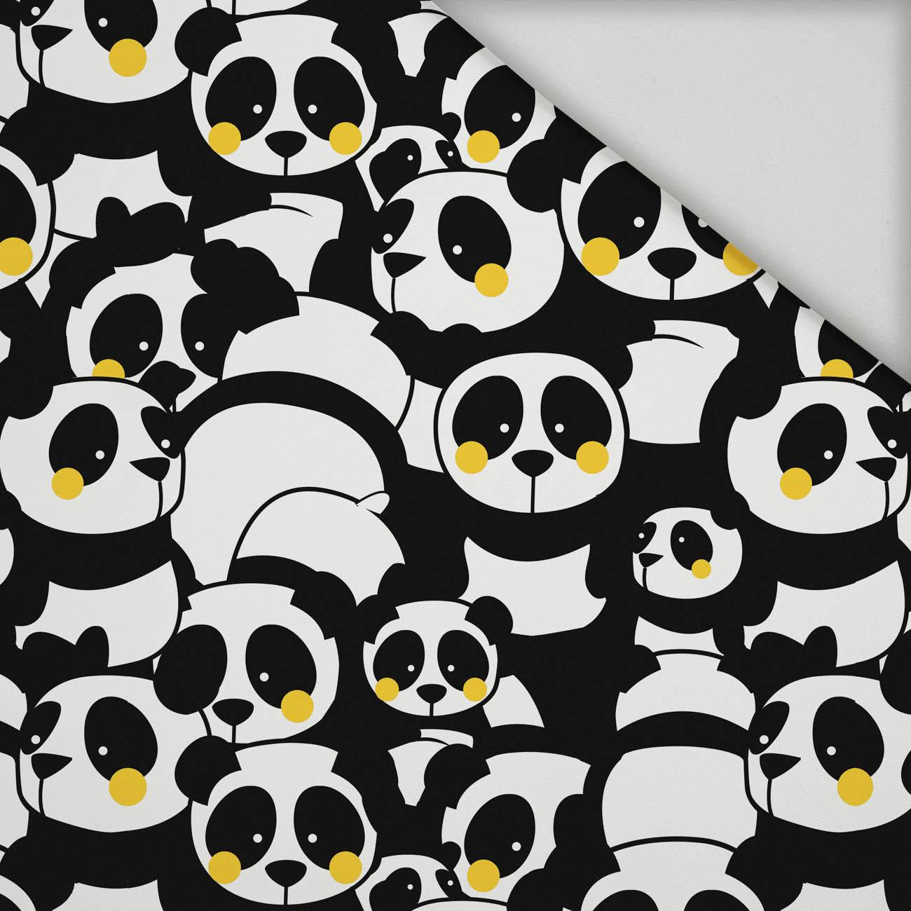 PANDAS / yellow  - quick-drying woven fabric