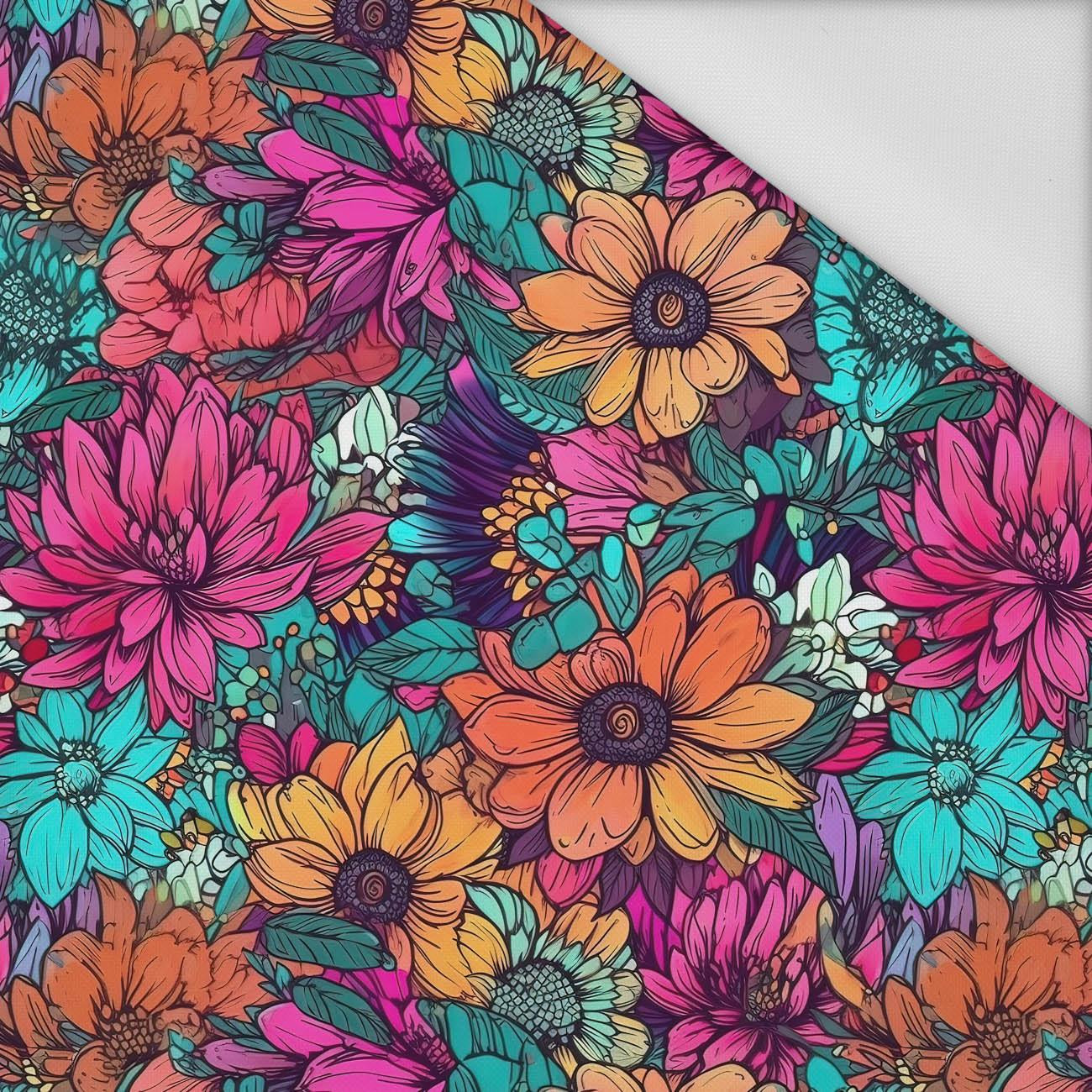 WATER-COLOR FLOWERS pat. 7 - Waterproof woven fabric