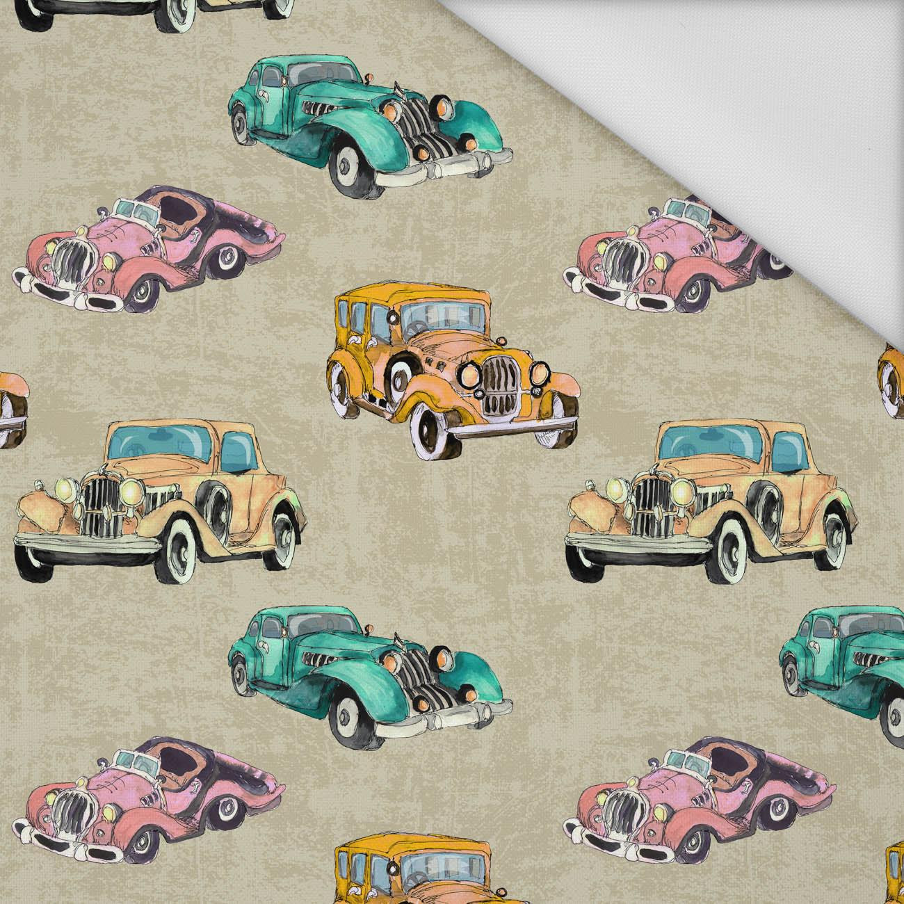 OLD CARS pat. 4 - Waterproof woven fabric